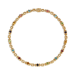 Golden Multistone Necklace