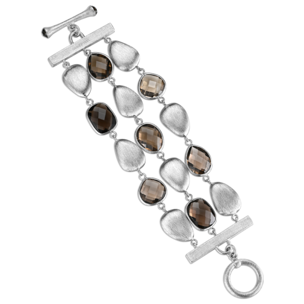 Smoky Quartz Link Bracelet