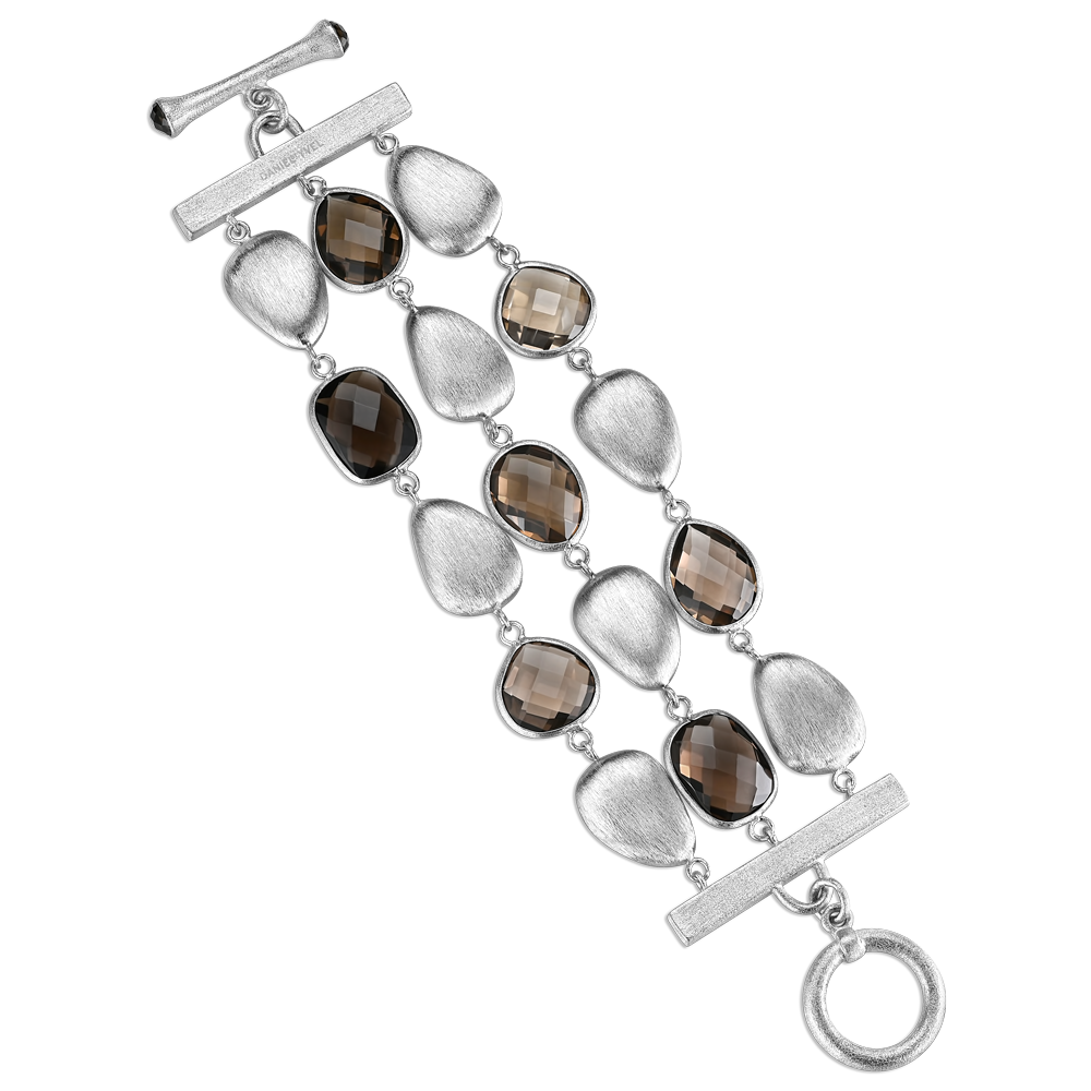 Smoky Quartz Link Bracelet