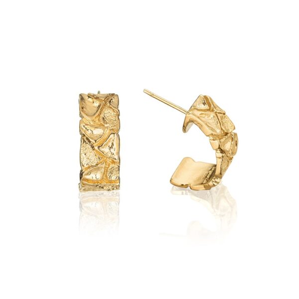Stud Earrings Gold Plate